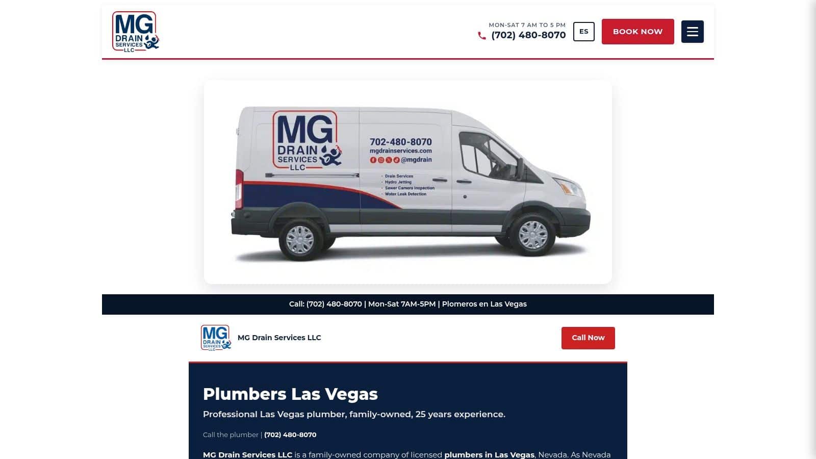 Screenshot from https://mgdrainservices.com