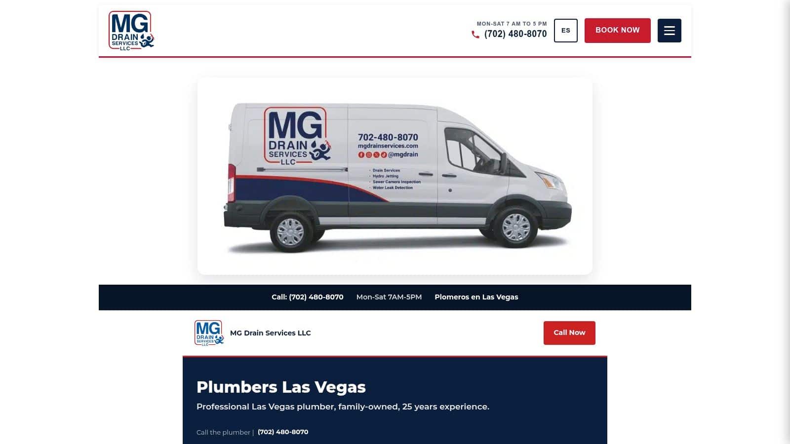 Screenshot from https://mgdrainservices.com