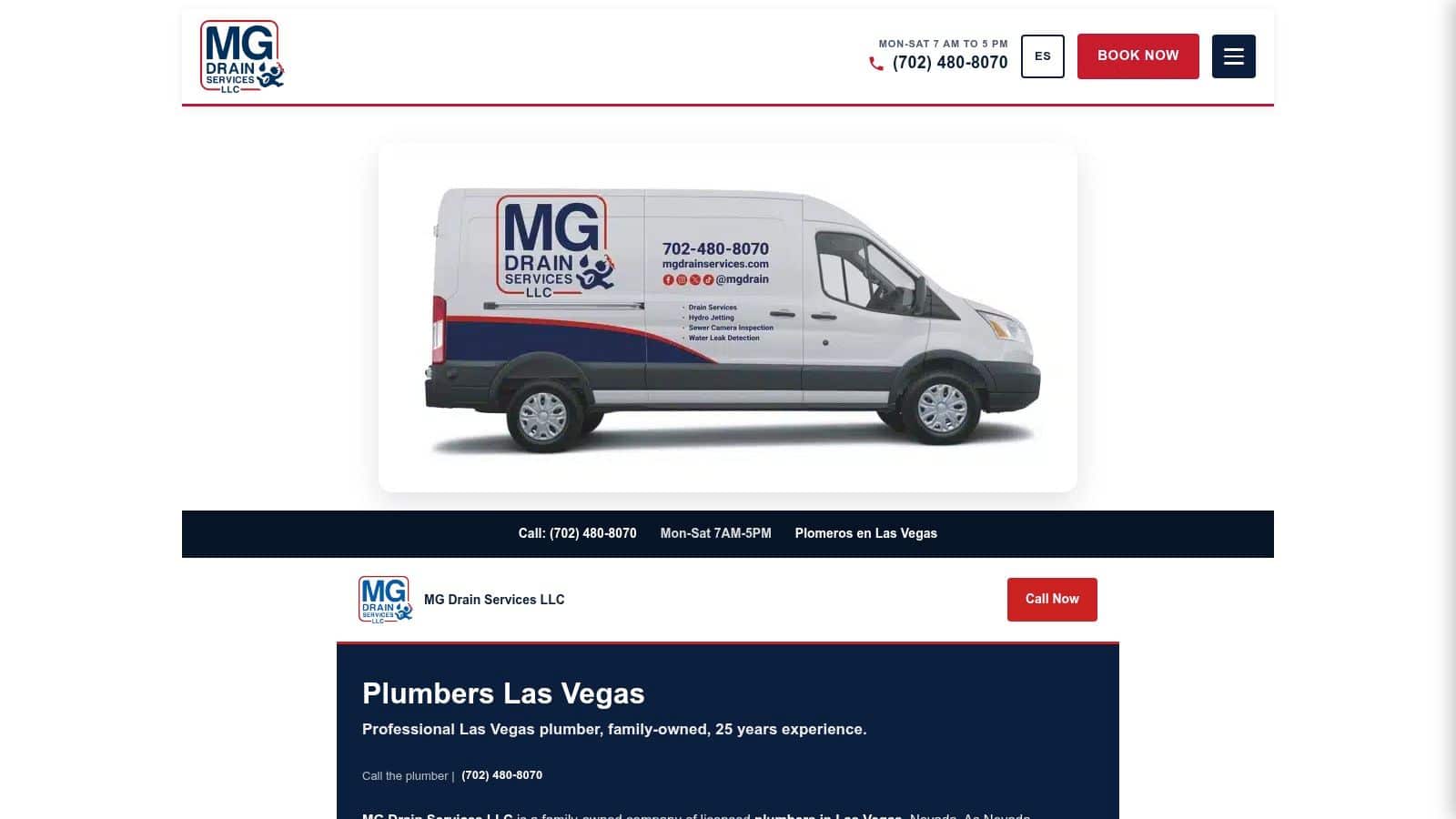 Screenshot from https://mgdrainservices.com